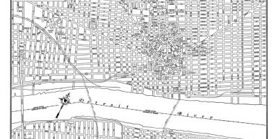 都市デトロイト地図