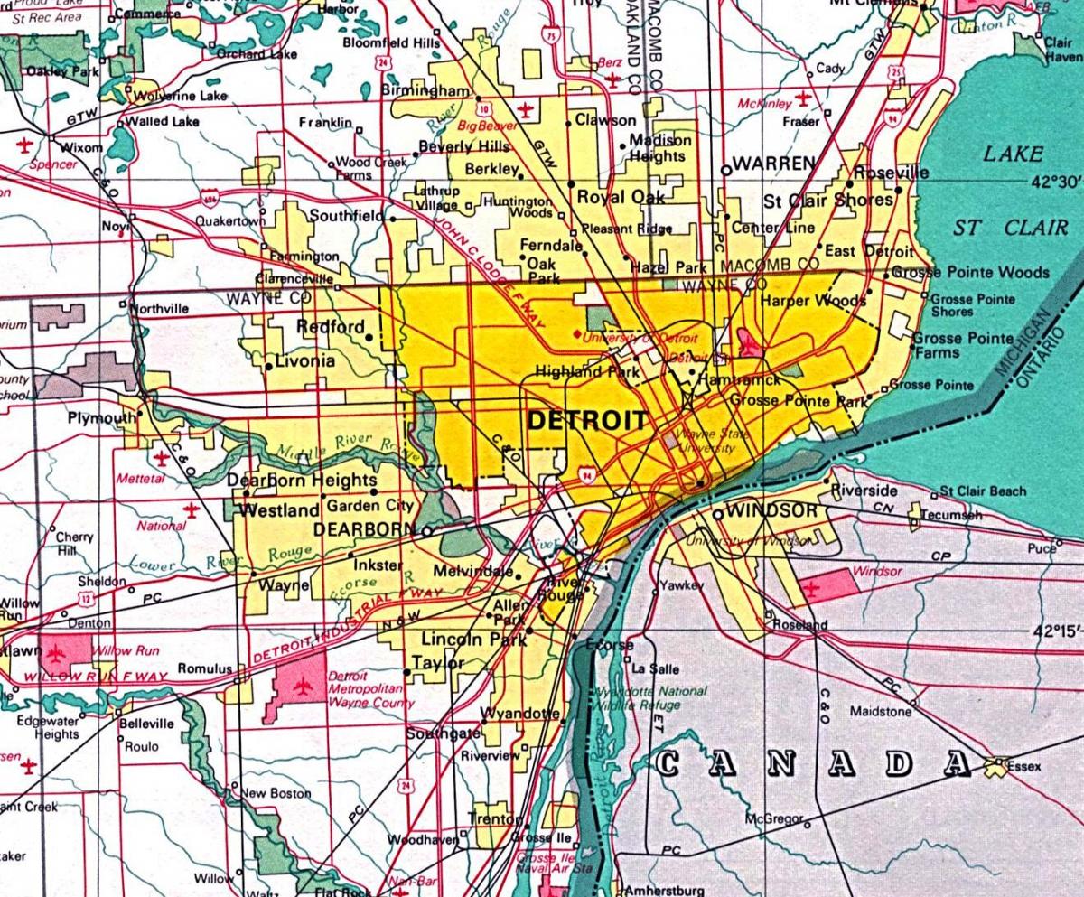 デトロイト地図