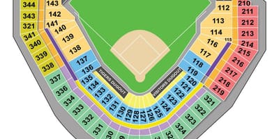地図のタイガースタジアム