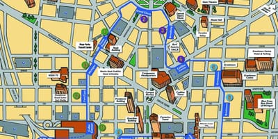 デトロイトの所地図