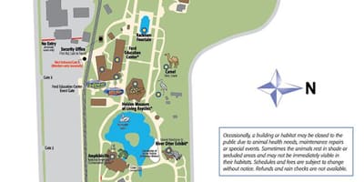 地図のデトロイト動物園