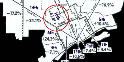 デトロイトの跡地図